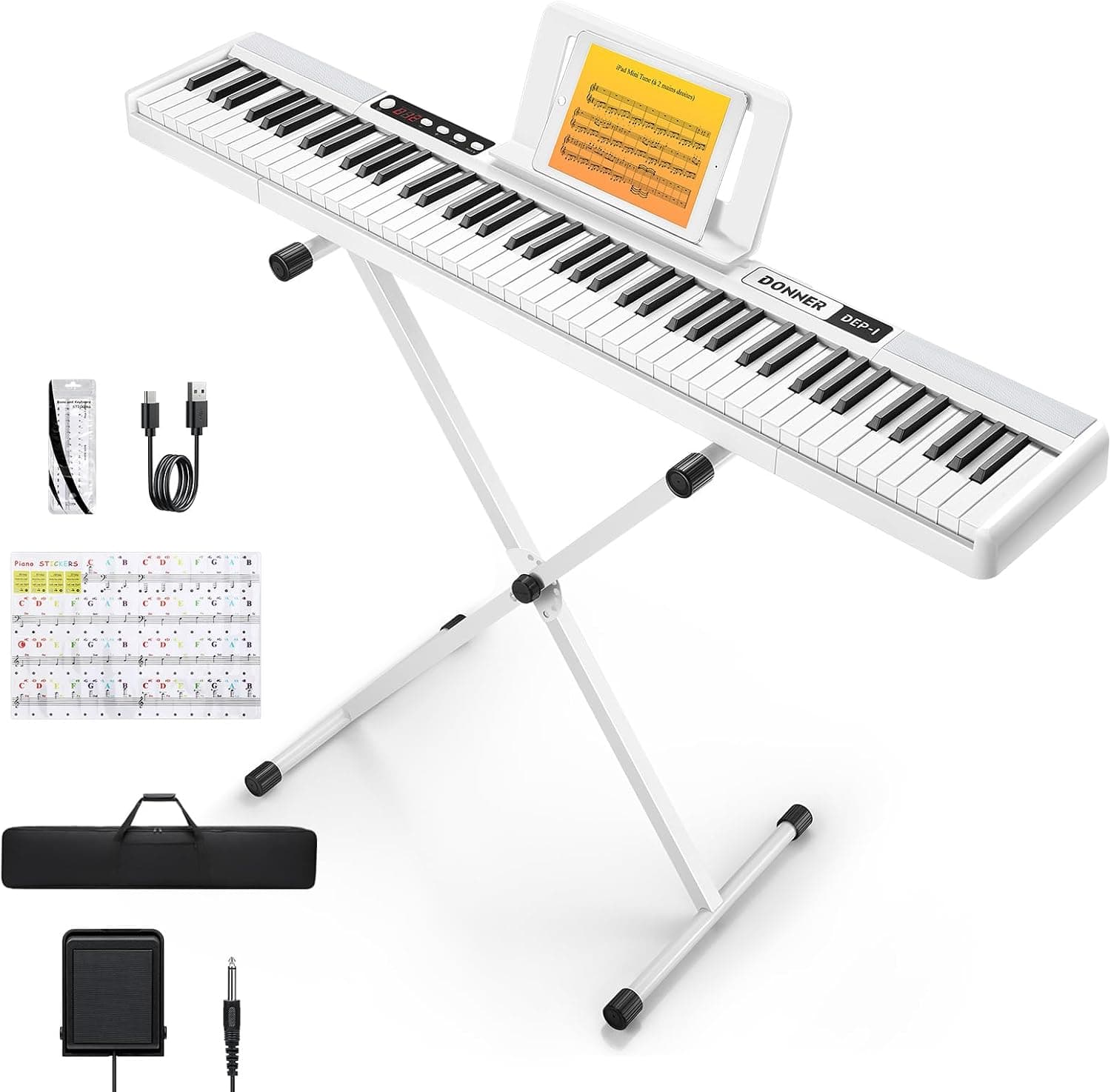 Donner DEP-1 Piano Keyboard de 88 teclas,…
